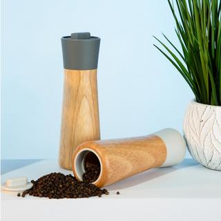 Leo Balance 2-Piece Rubberwood Covered Grinder Set