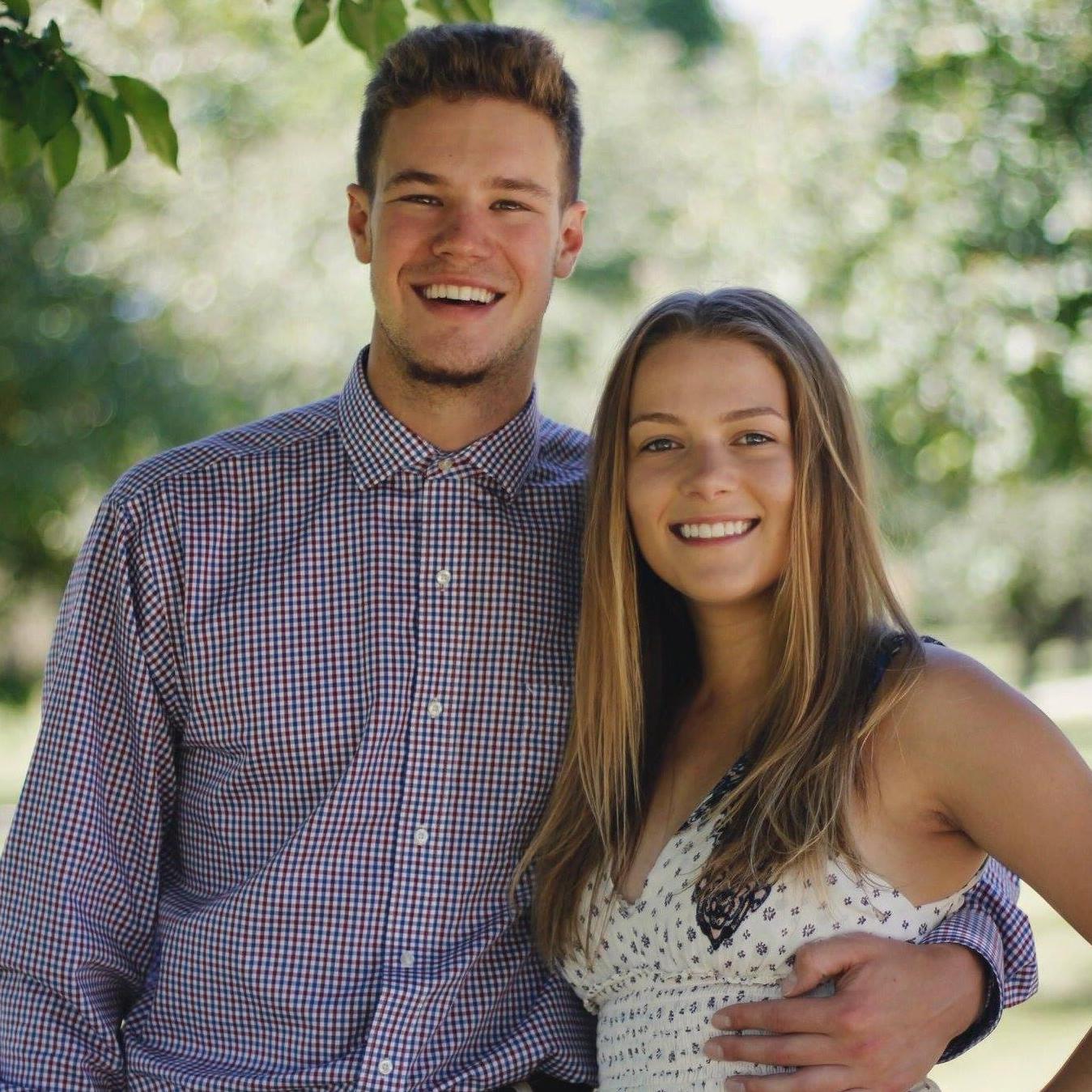 May 2018: One of our favorite photos, taken just before our college graduation