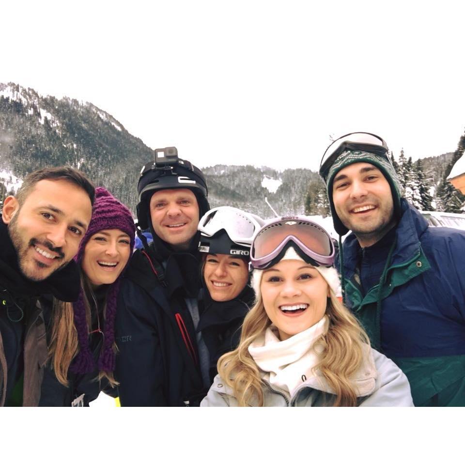 Snowboarding with our Seattle friends!