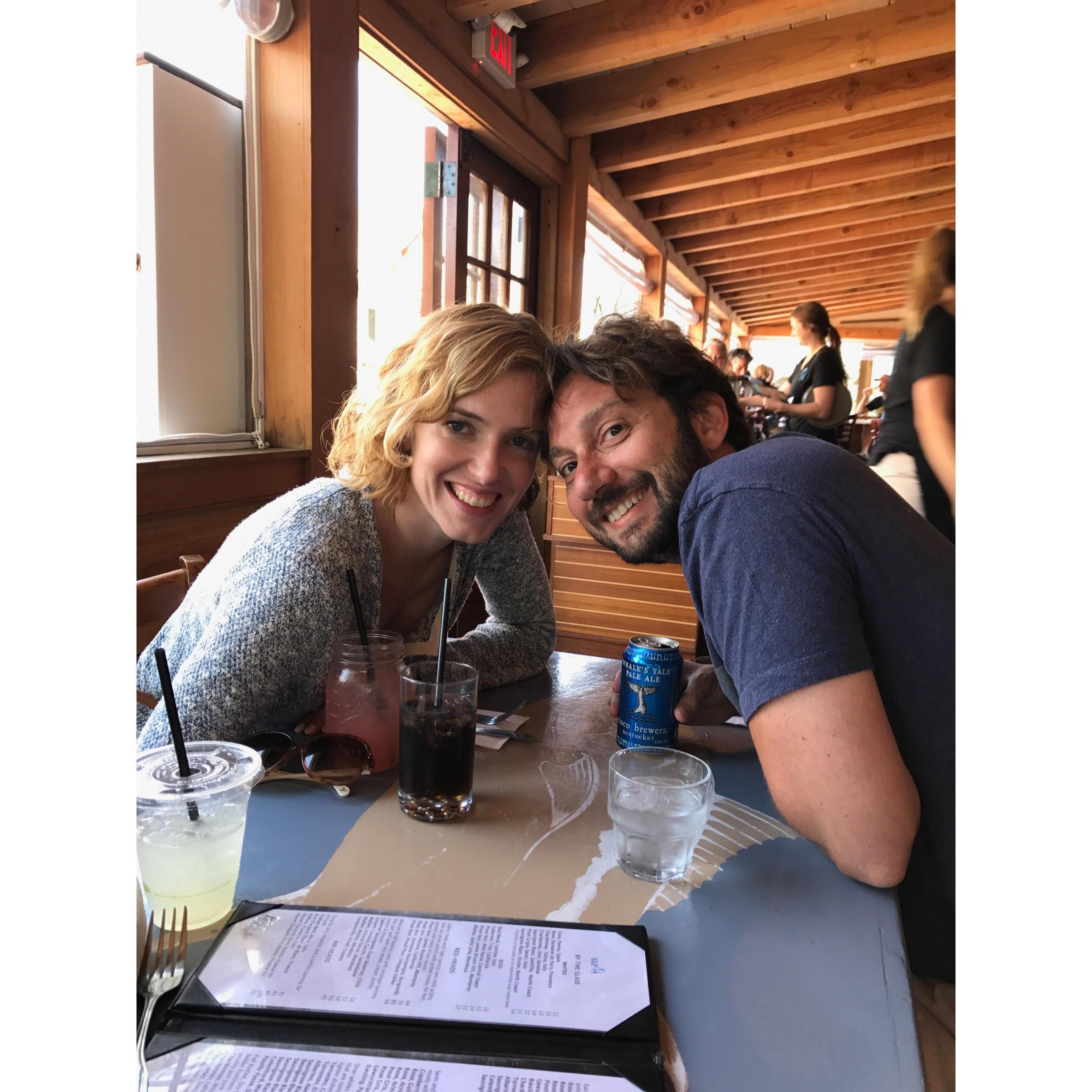 We like to eat together...in Nantucket.
