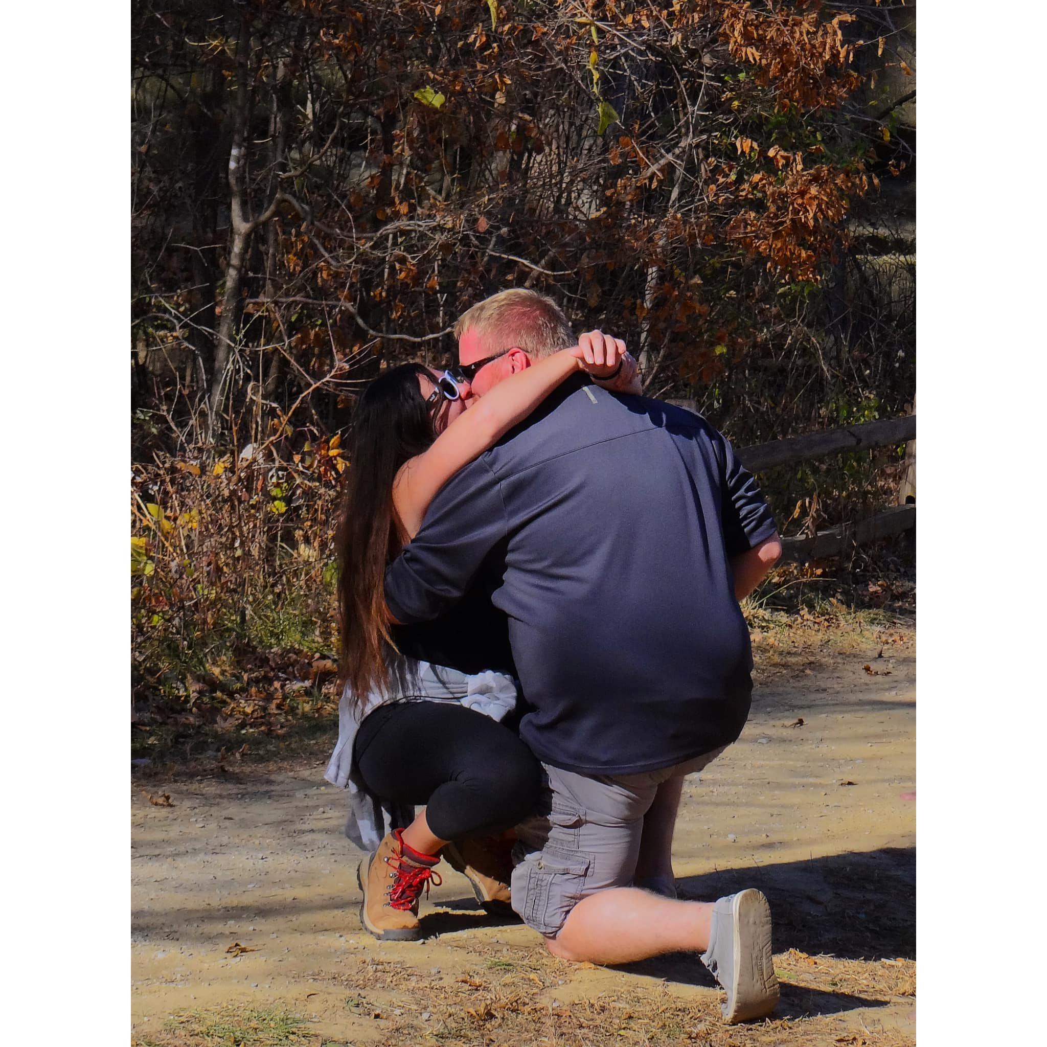 Right after the proposal -- such beautiful memories thus far, can't wait to see what's next ;) <3