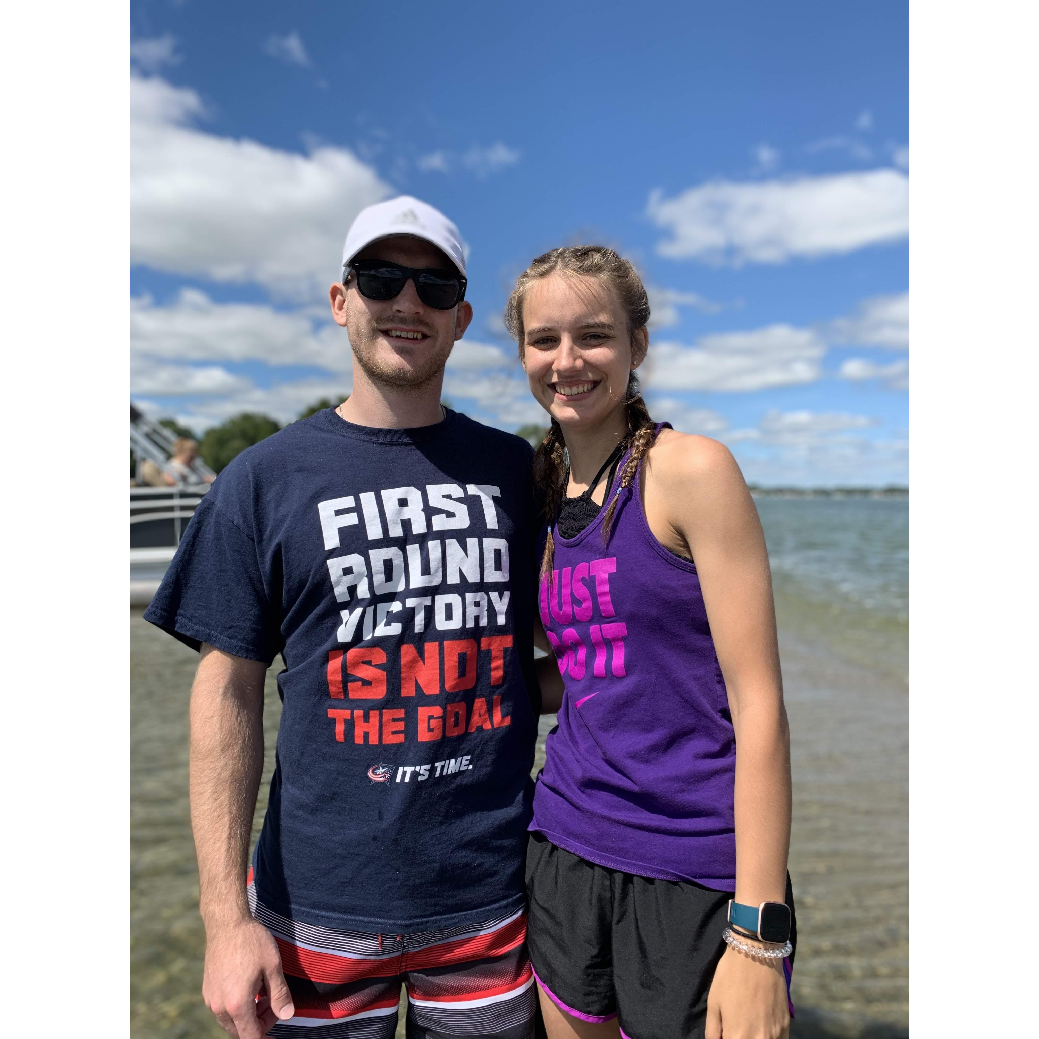 Pontoon boating in MI