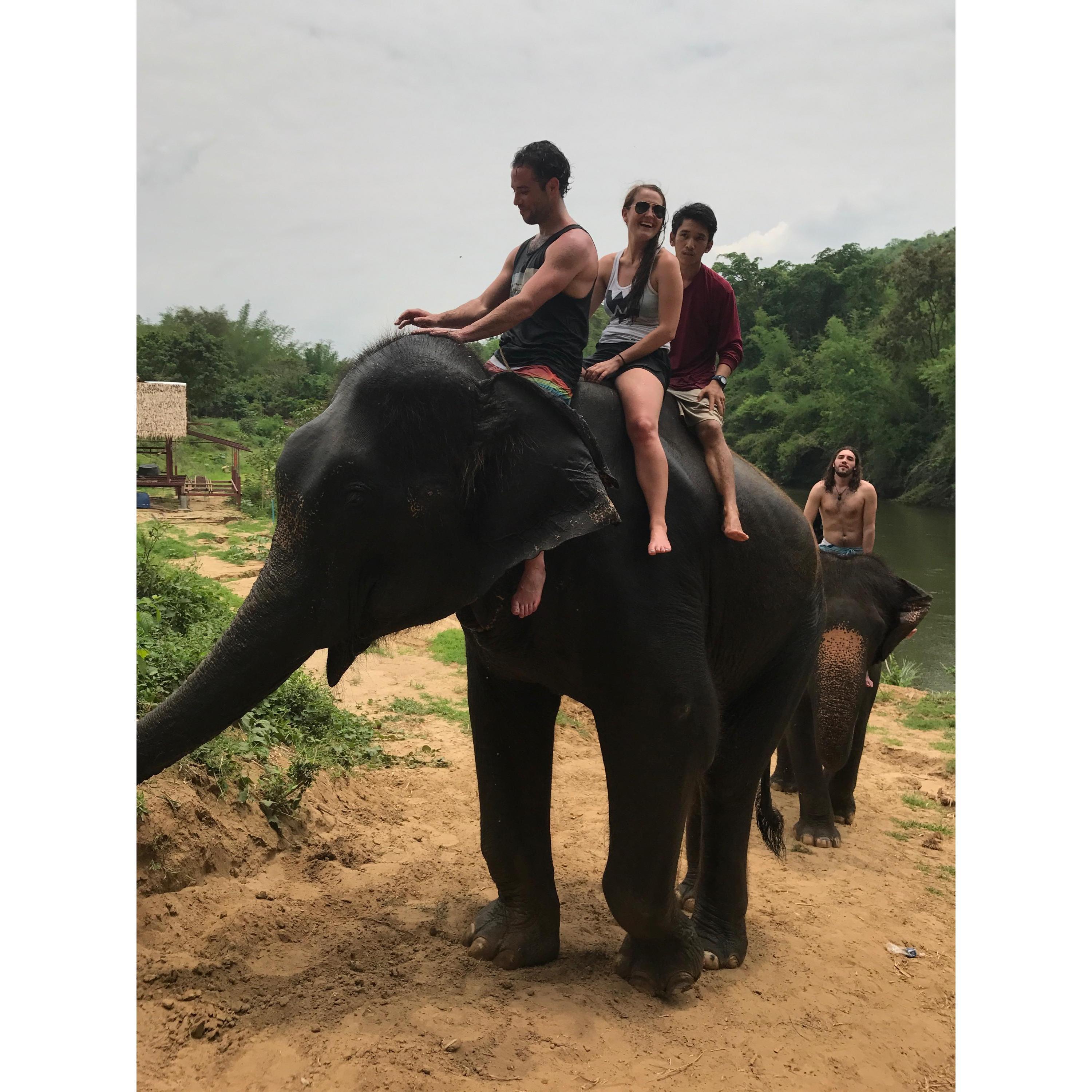 Kacey's brother's memorial in Bangkok, Thailand