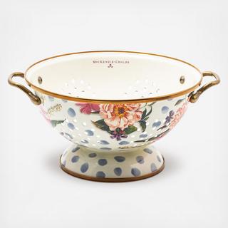 Wildflowers Enamel Colander