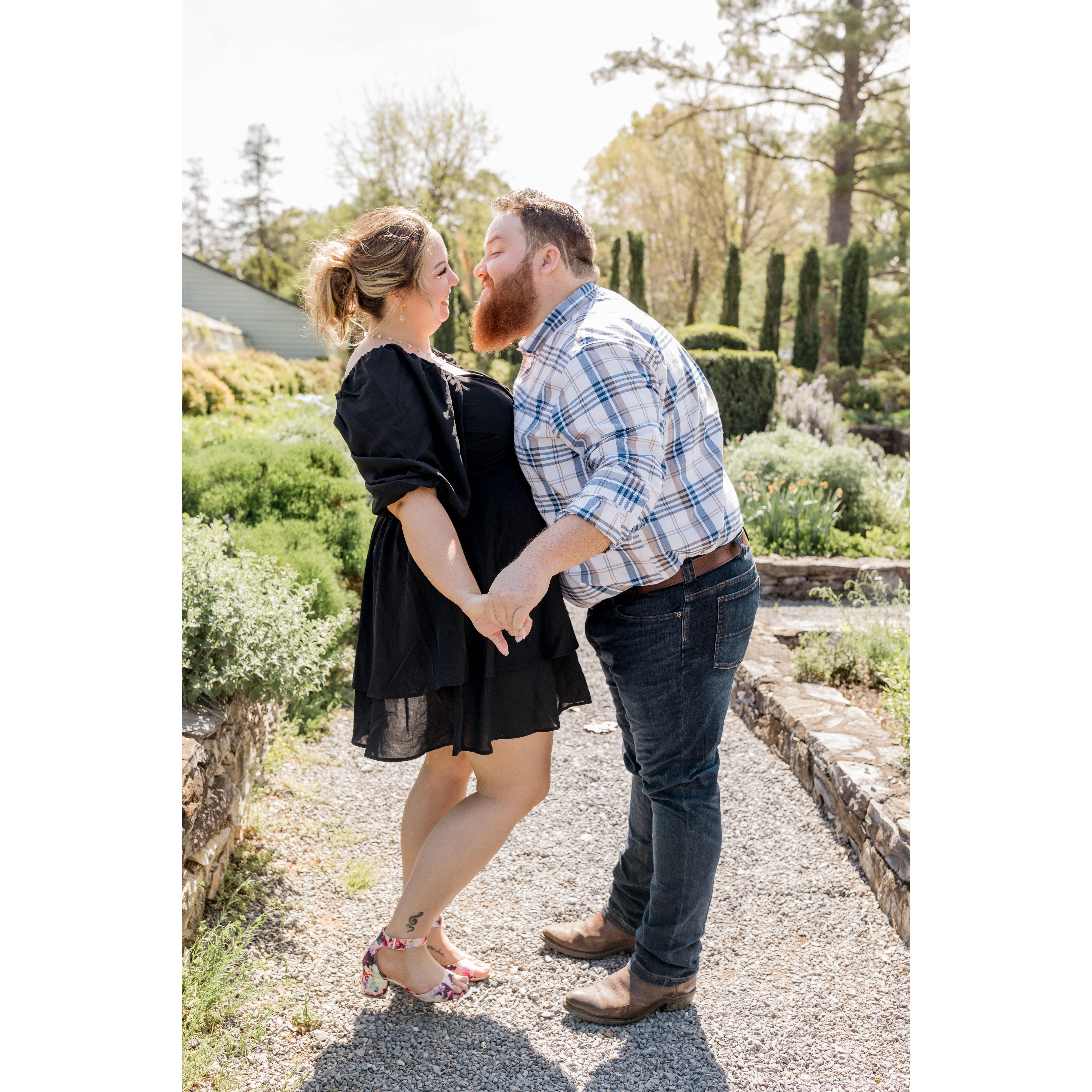 Some cute shots from our engagement shoot with our wedding photographers