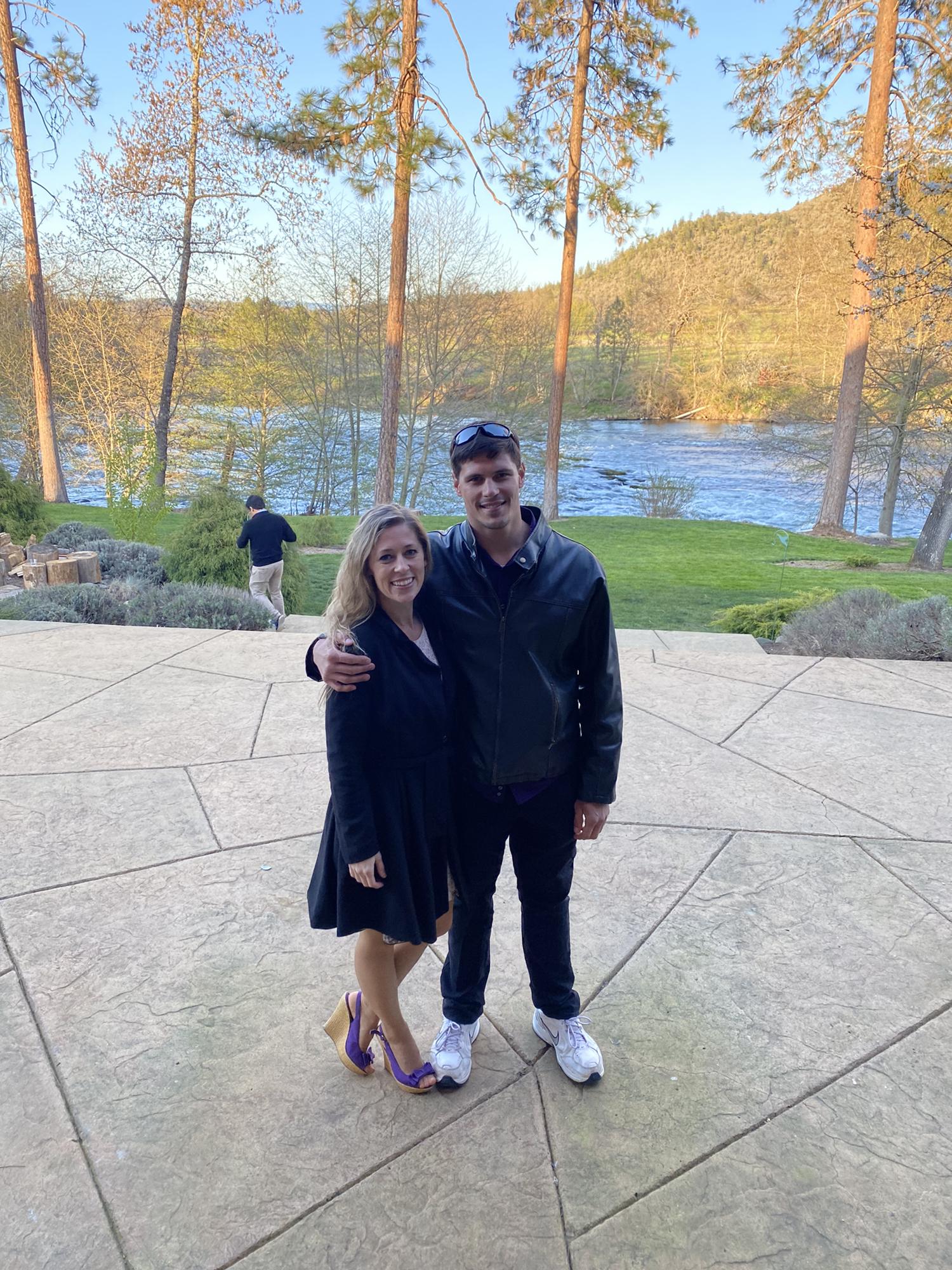 Brandon & Tanna at a friends’ wedding on the Upper Rogue River.