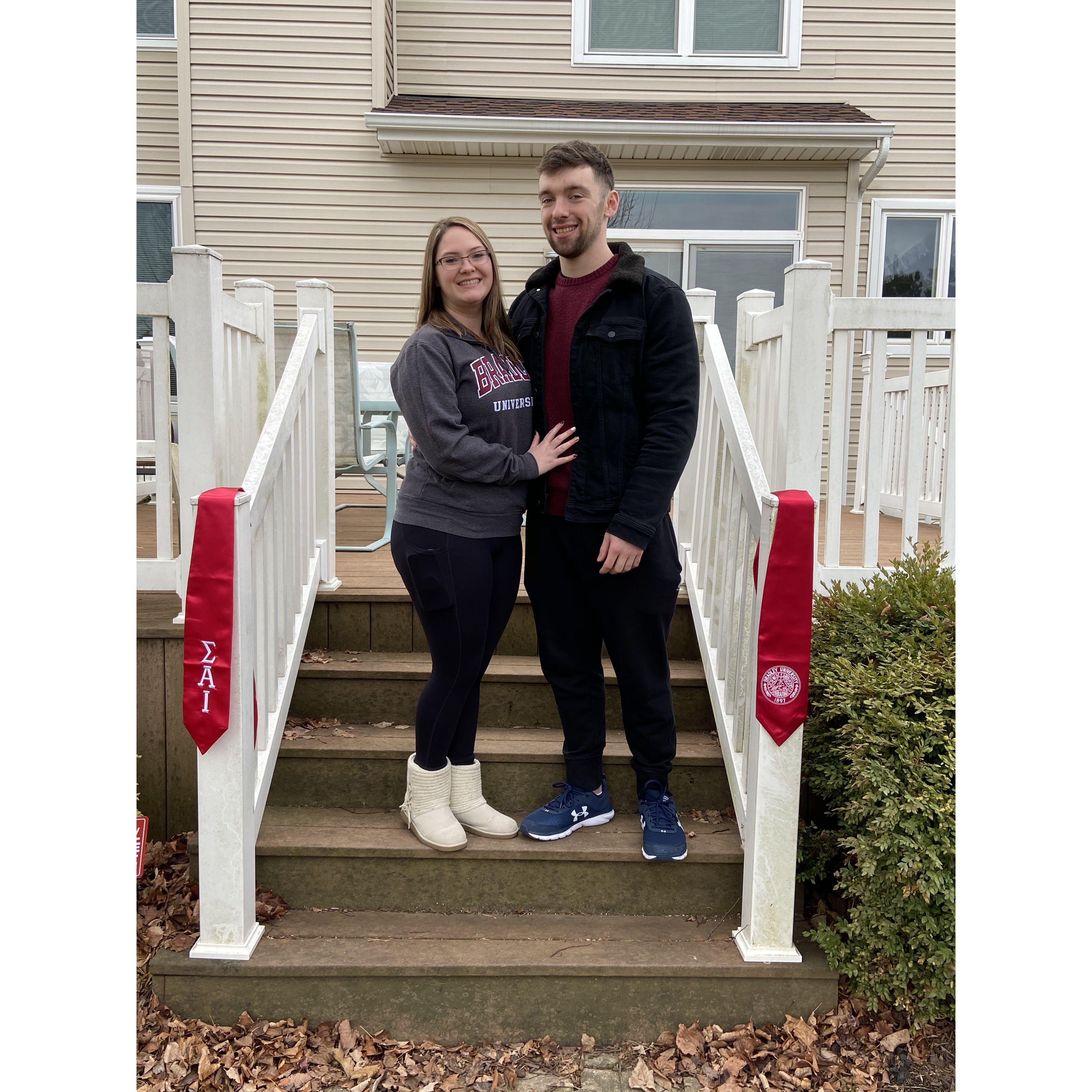 When Caitlin and Bradley first started dating, she was still attending Bradley University. Once they started seeing each other more, the funnier it got differentiated which Bradley she was visiting.