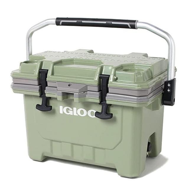 Igloo Lockable Insulated Ice Chest Injection Molded Cooler with Carry Handles