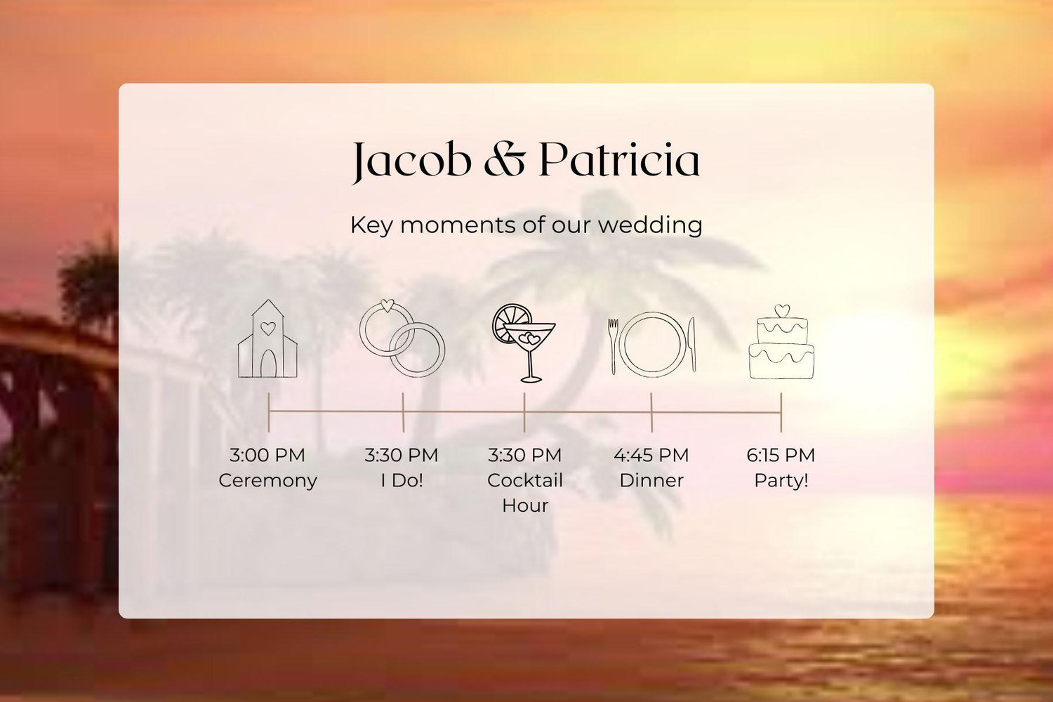 The Wedding Website of Patricia Brewer and Jacob Overhand