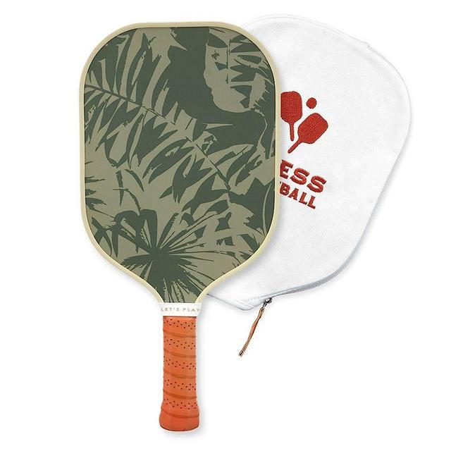Recess Pickleball Paddles - USA Pickleball Association Approved Racket - with Honeycomb Core, Fiberglass Exterior, Canvas Covers, & Comfort Grip - Premium and Lightweight