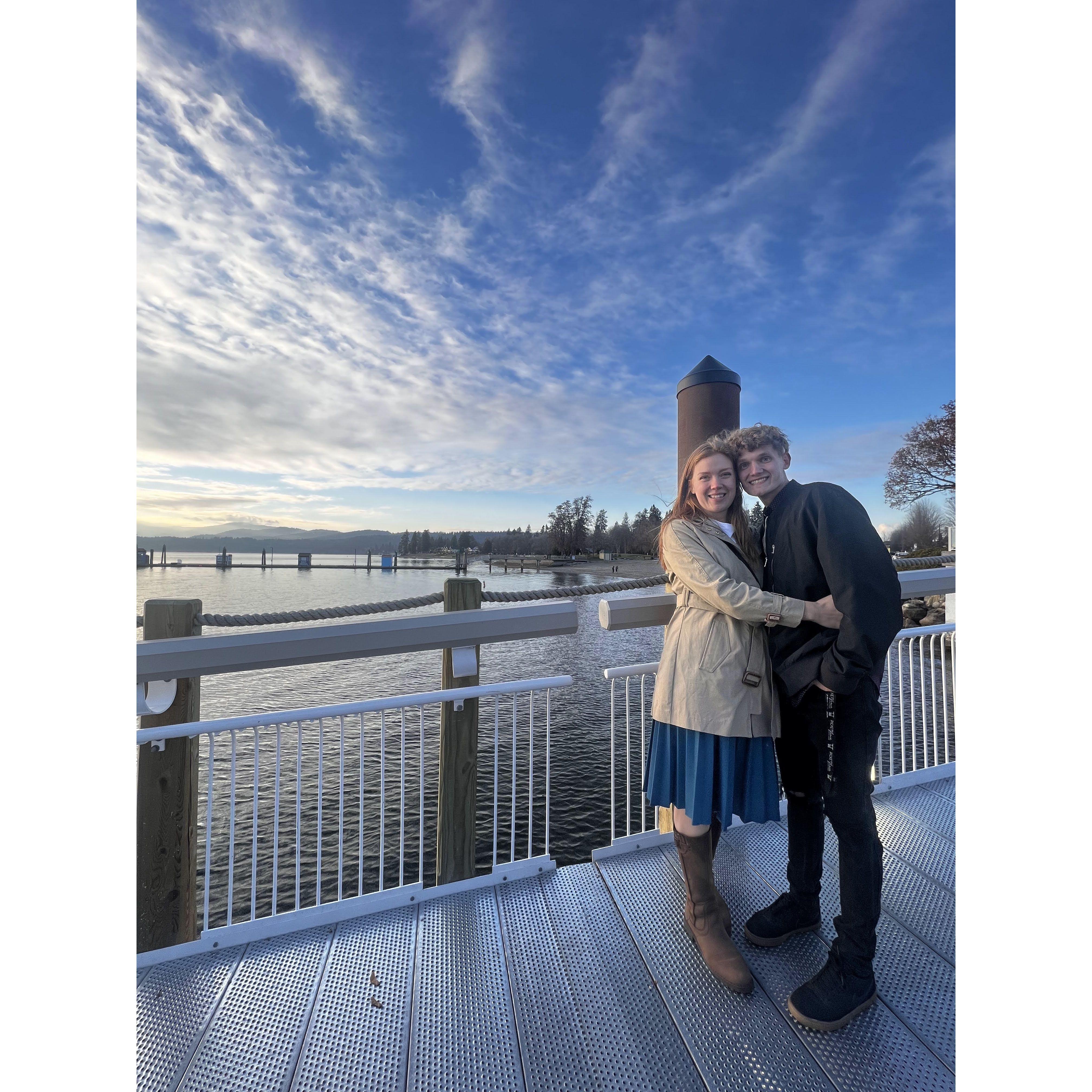 The day Brandon proposed!