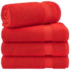 American Soft Linen Bekos in Red Premium 100% Turkish Cotton 4-Piece Bath Towel Set - Macy's
