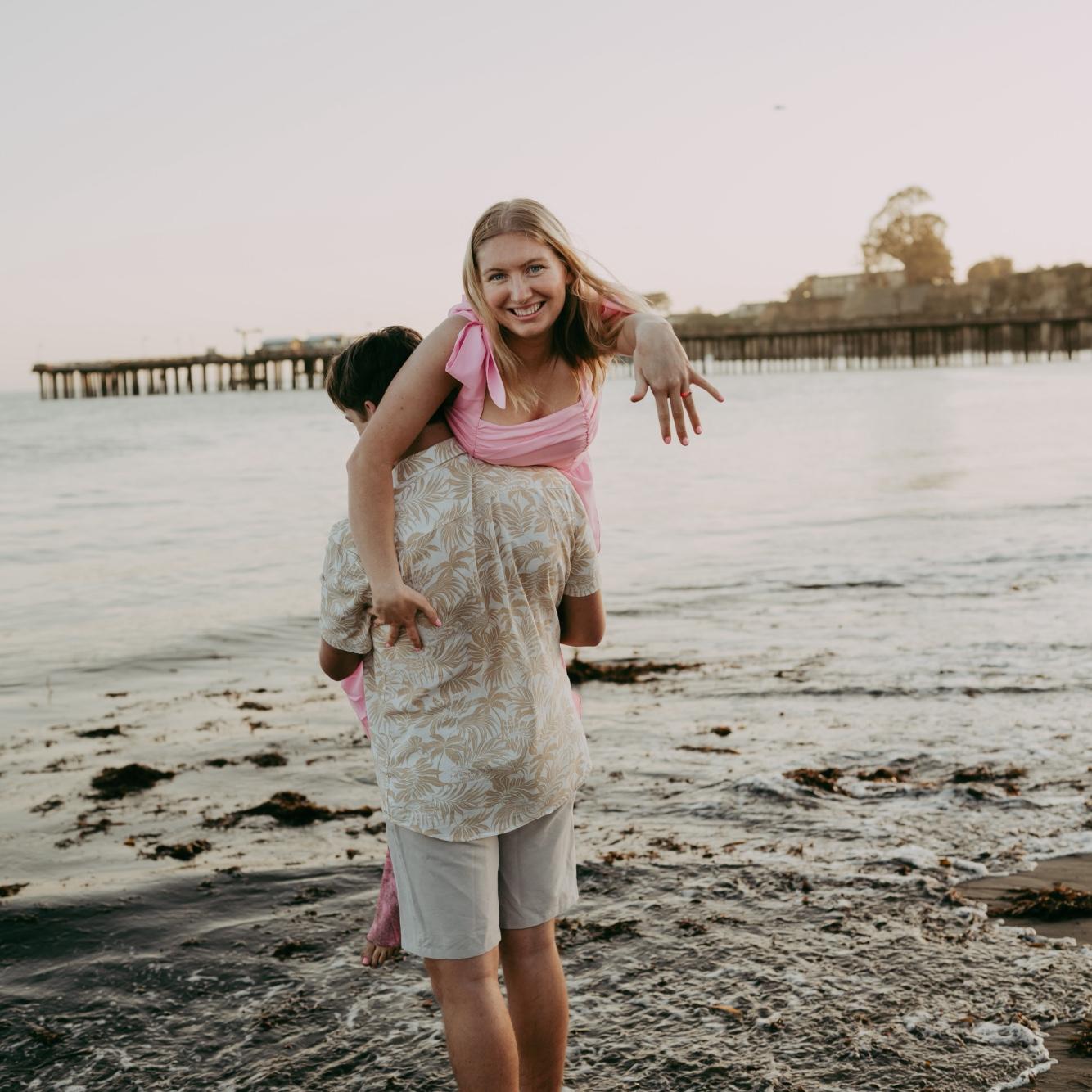 Engagement photos at Capitola Beach!