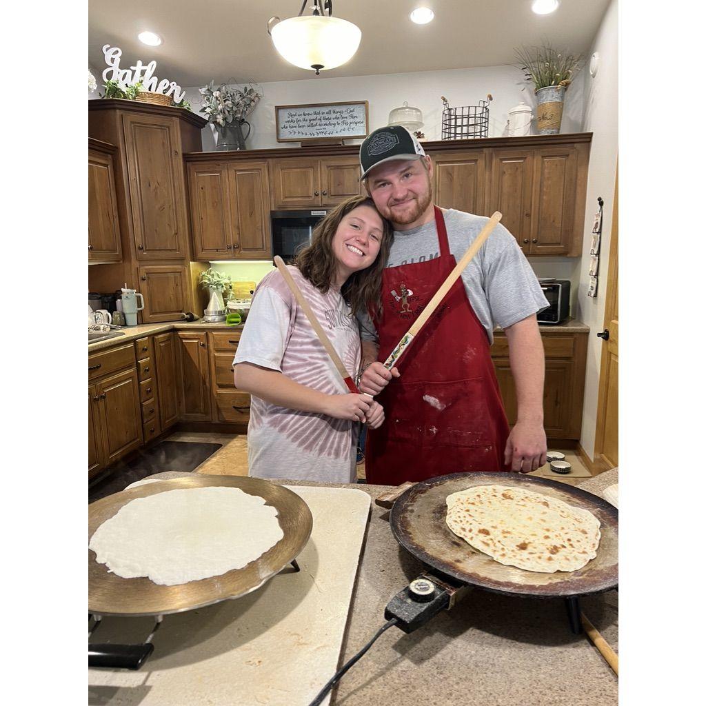 Making lefse
