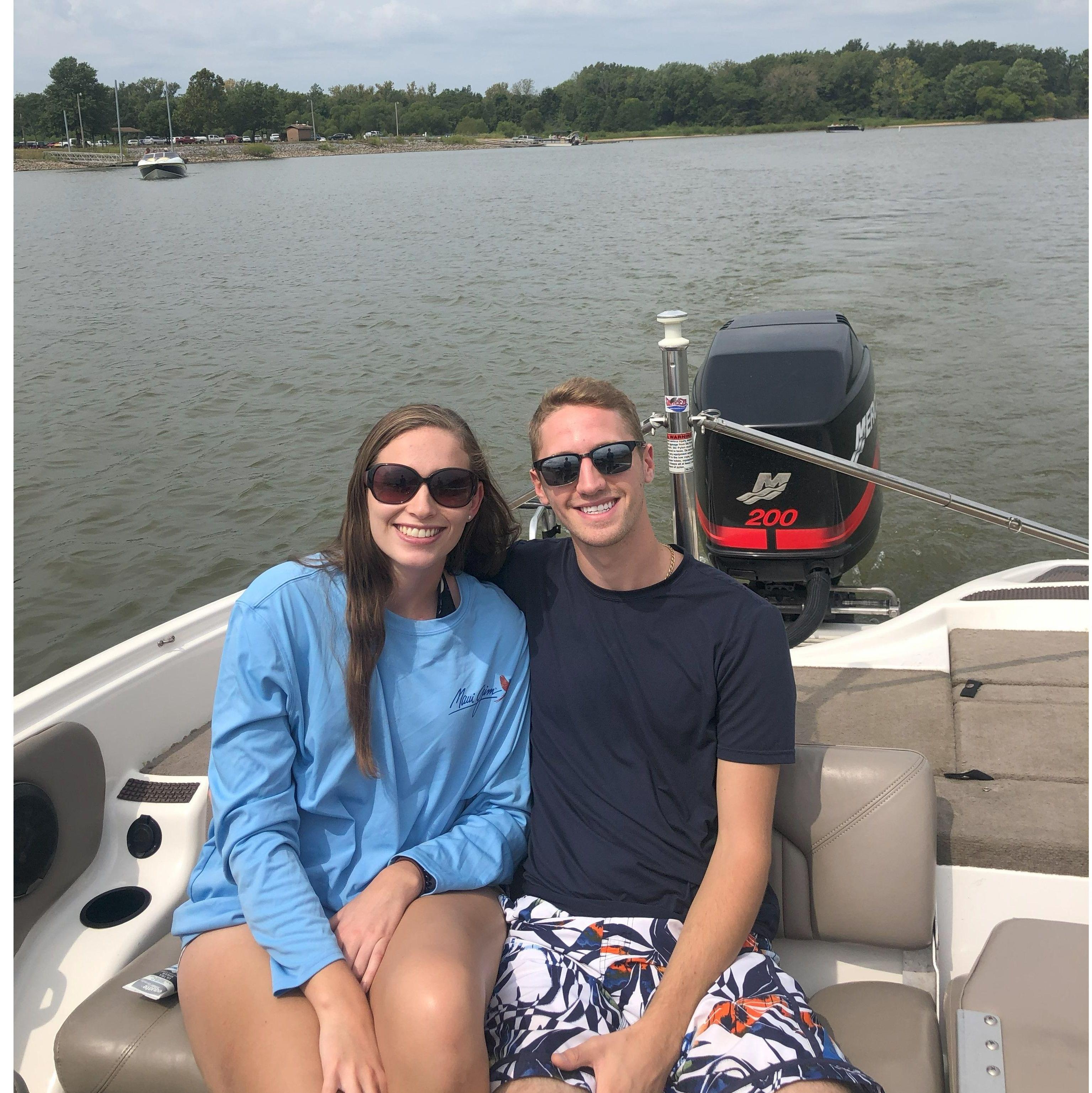 Boating with the Schraut family!