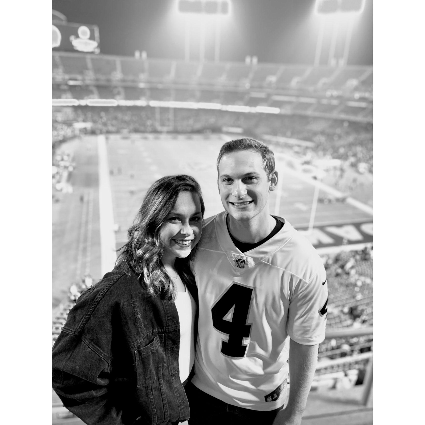 2019 - First Raiders game together in Oakland, California!