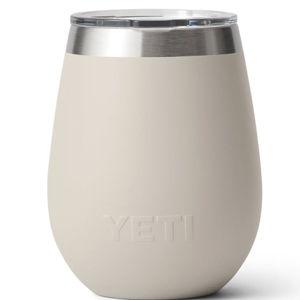 YETI Rambler 10 oz Wine Tumbler, Vacuum Insulated, Stainless Steel with MagSlider Lid, Cape Taupe