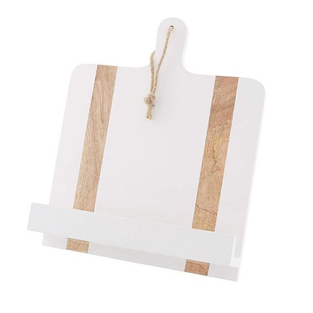 Mud Pie White Wood Cookbook Holder, 11 1/4" x 15 1/2"