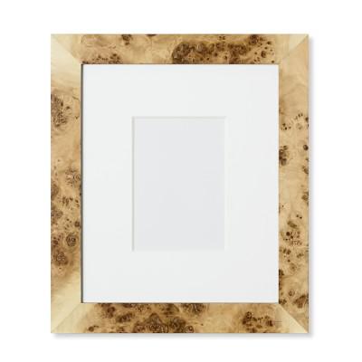 Exotic Burl Wood Gallery Picture Frame, 5" X 7"