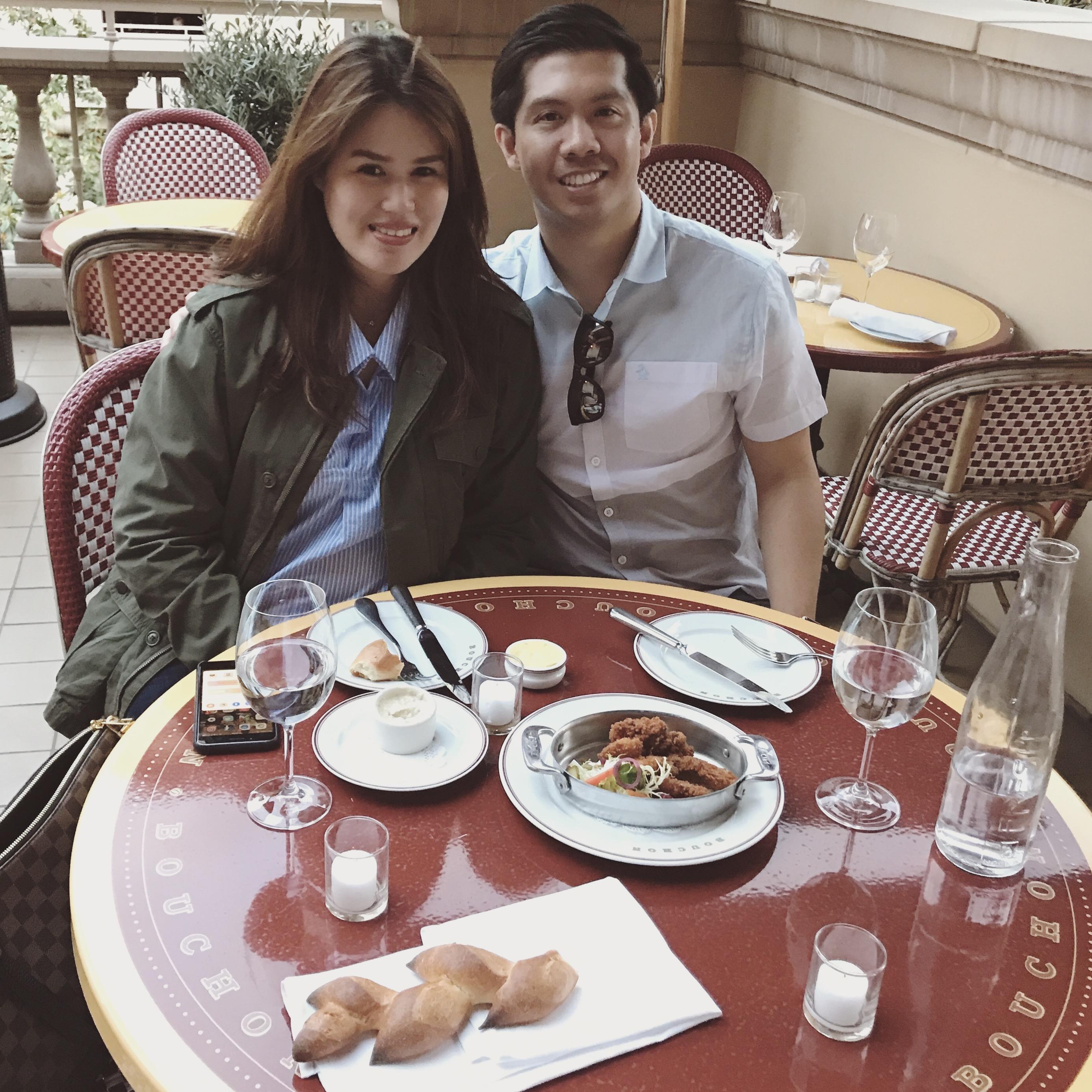 Our typical date night at Bouchon in Beverly Hills.