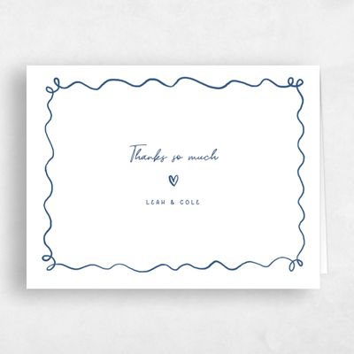 White Wedding Thank You - Nesso Landscape