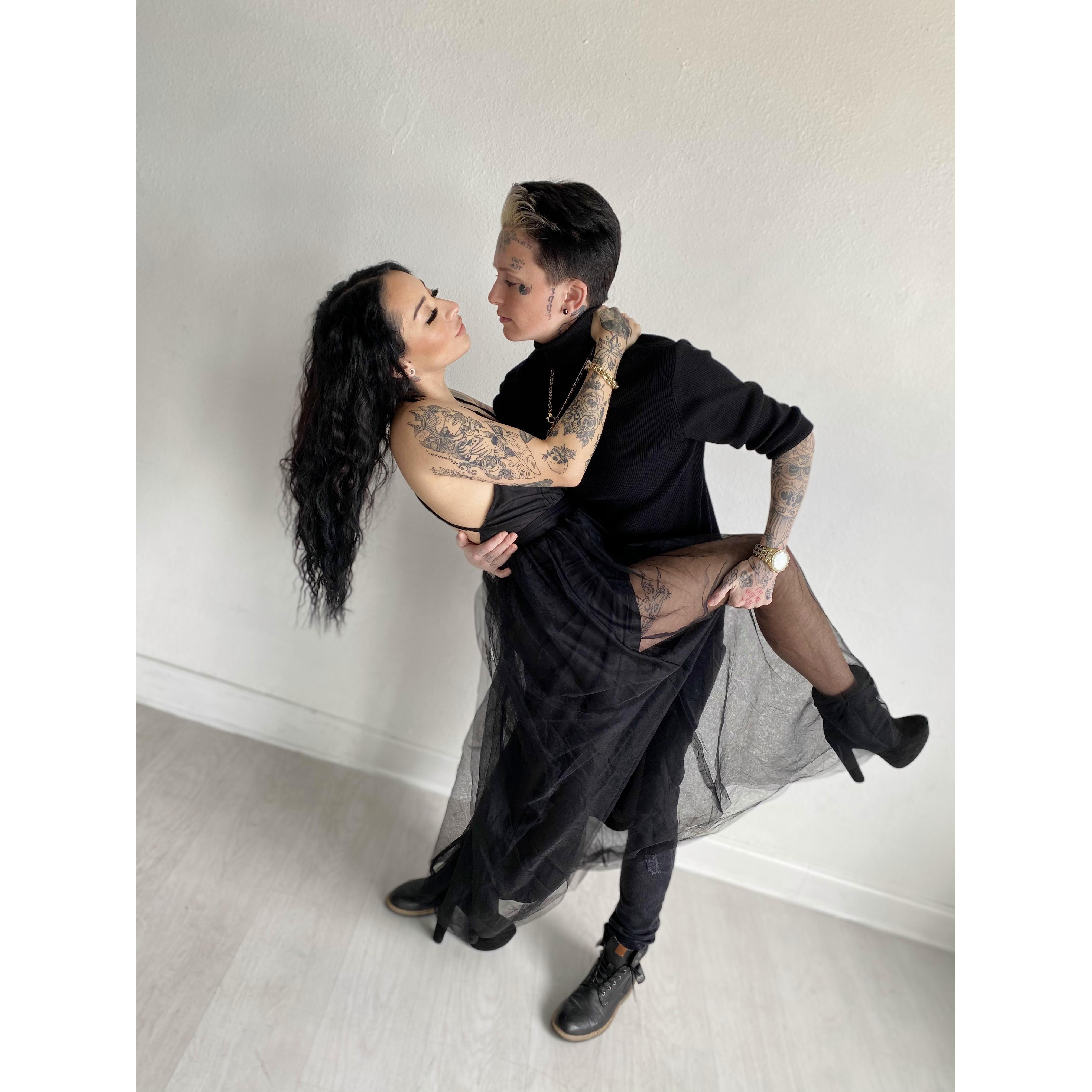 The first time we looked into each others eyes we knew our fate.