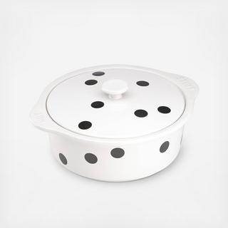 Deco Dot Covered Casserole Dish