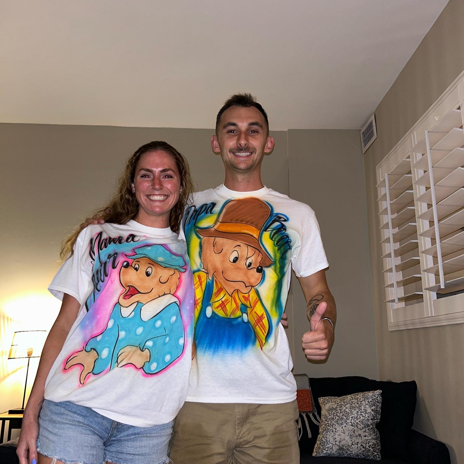 Do not ask us how much we spent on these airbrush shirts