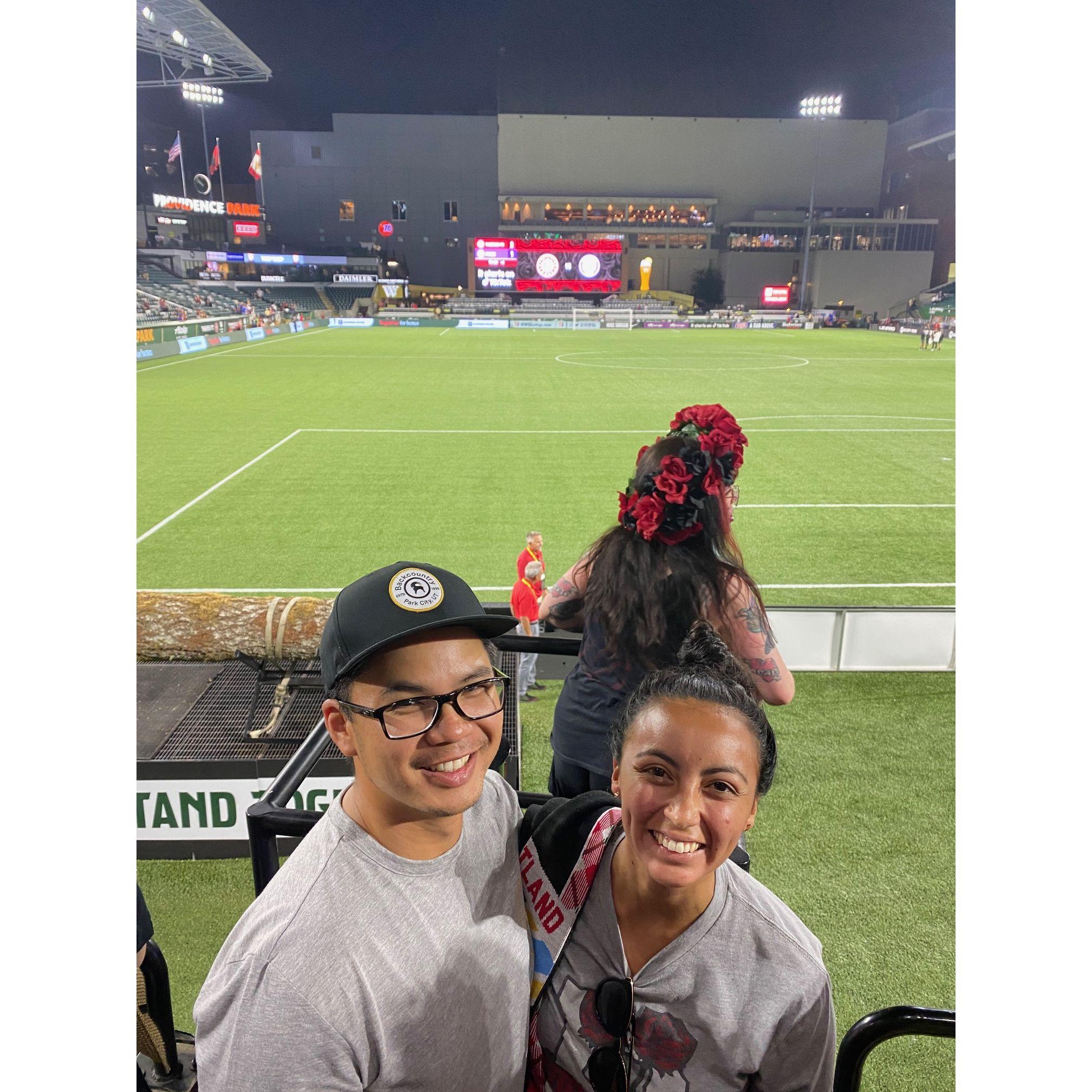 Go soccer! Portland Thorns game