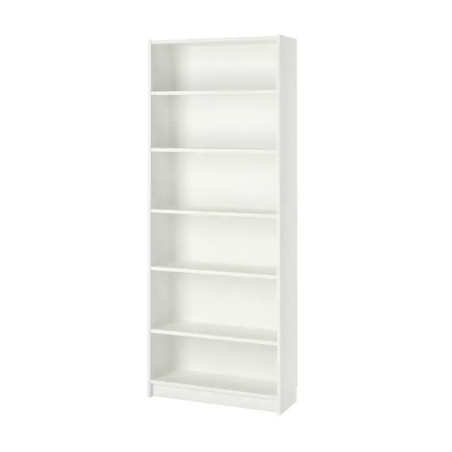 Bookcase, white, 31 1/2x11x79 1/2"