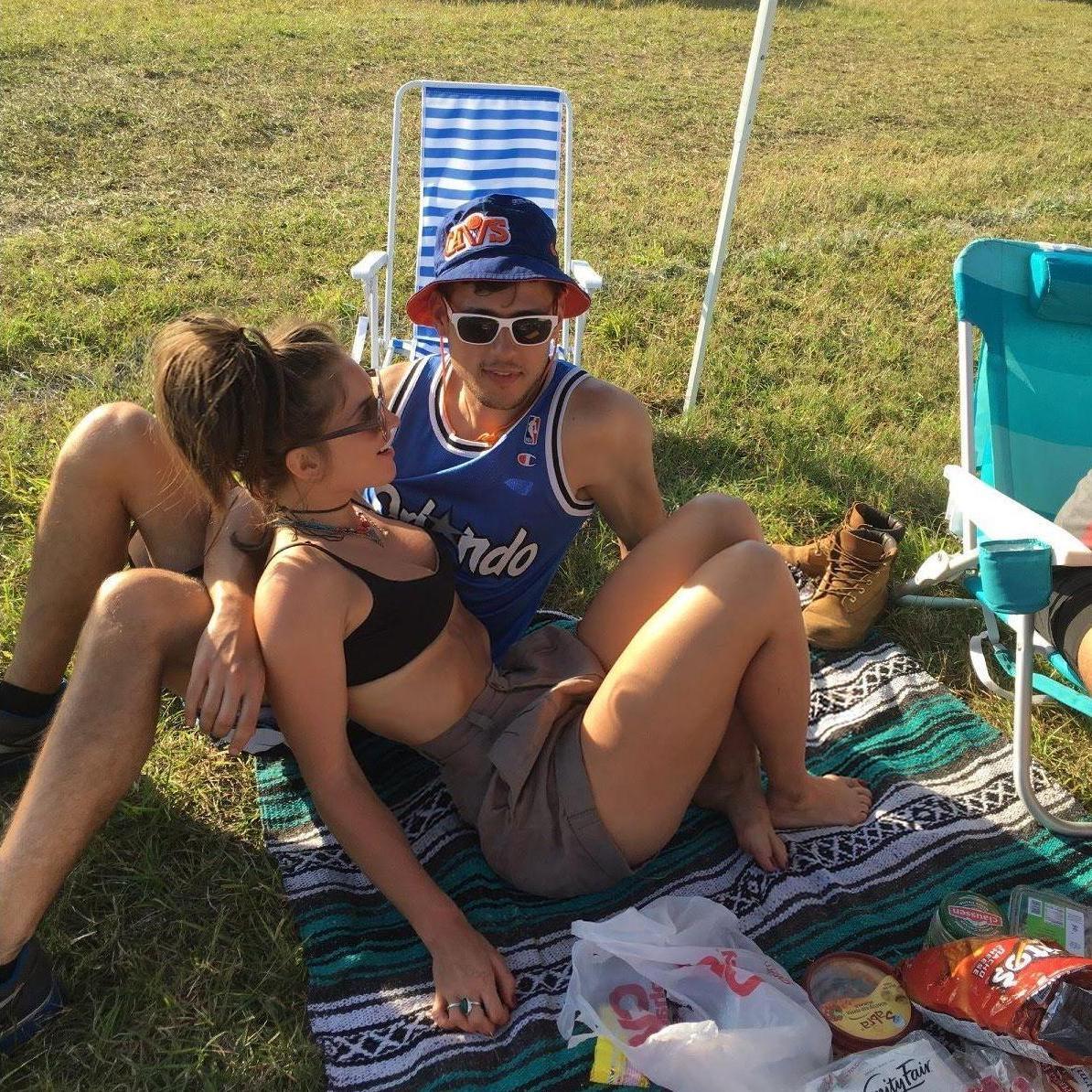Relaxing at our campsite at Okeechobee Festival 2016.