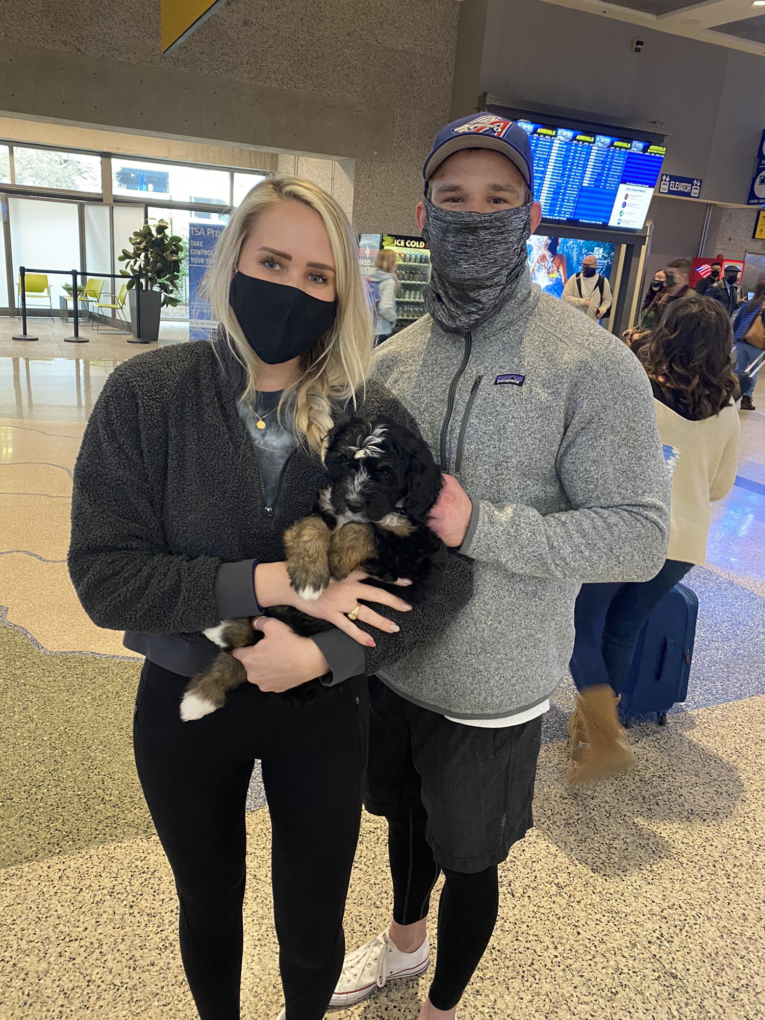 The day we picked up Vader from the airport, and 2 days before the “snowpocalypse” of austin!