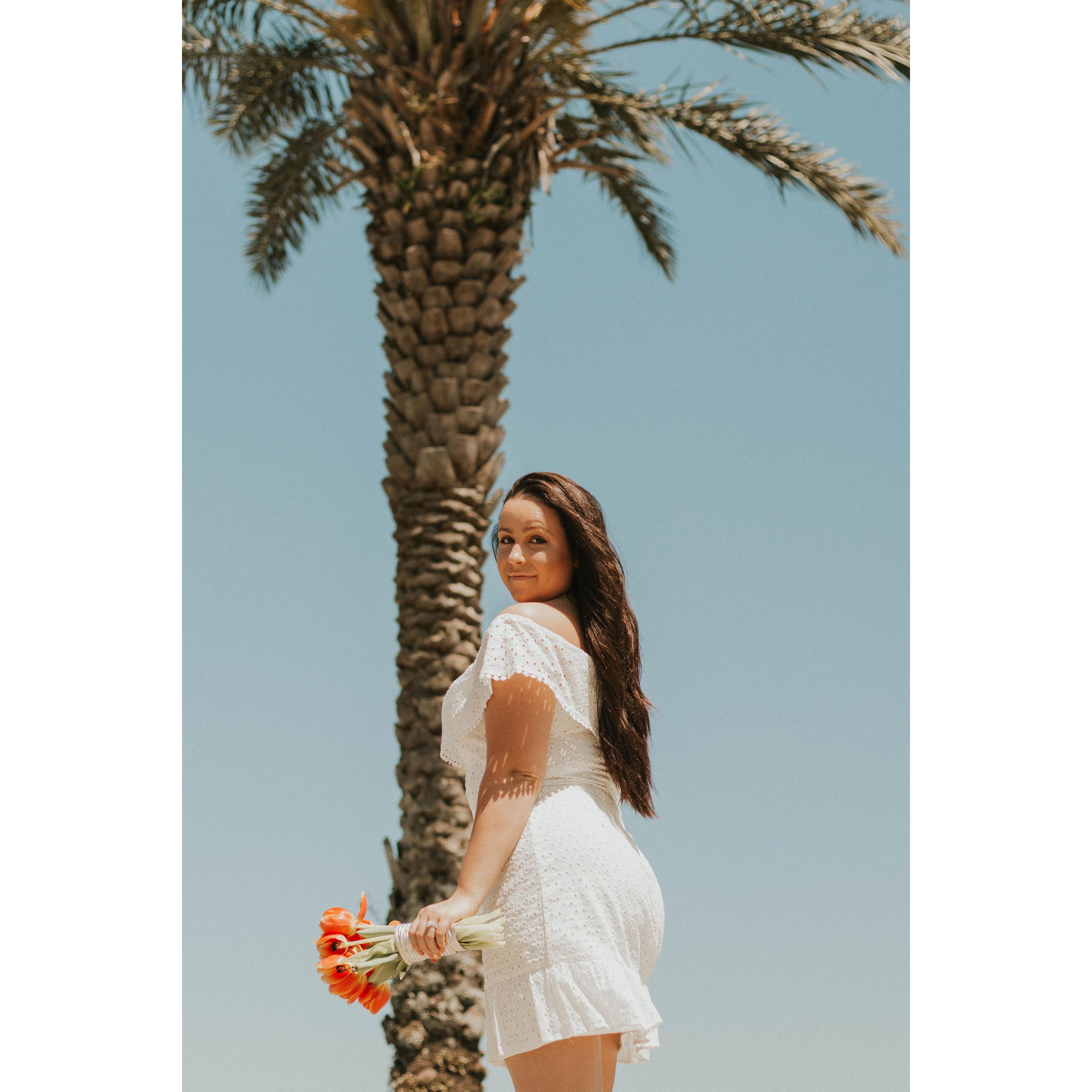 Nicole wanted a simple yet vibes of paradise for the theme of the day.