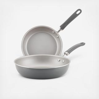 Create Delicious 2-Piece Aluminum Nonstick Skillet Set