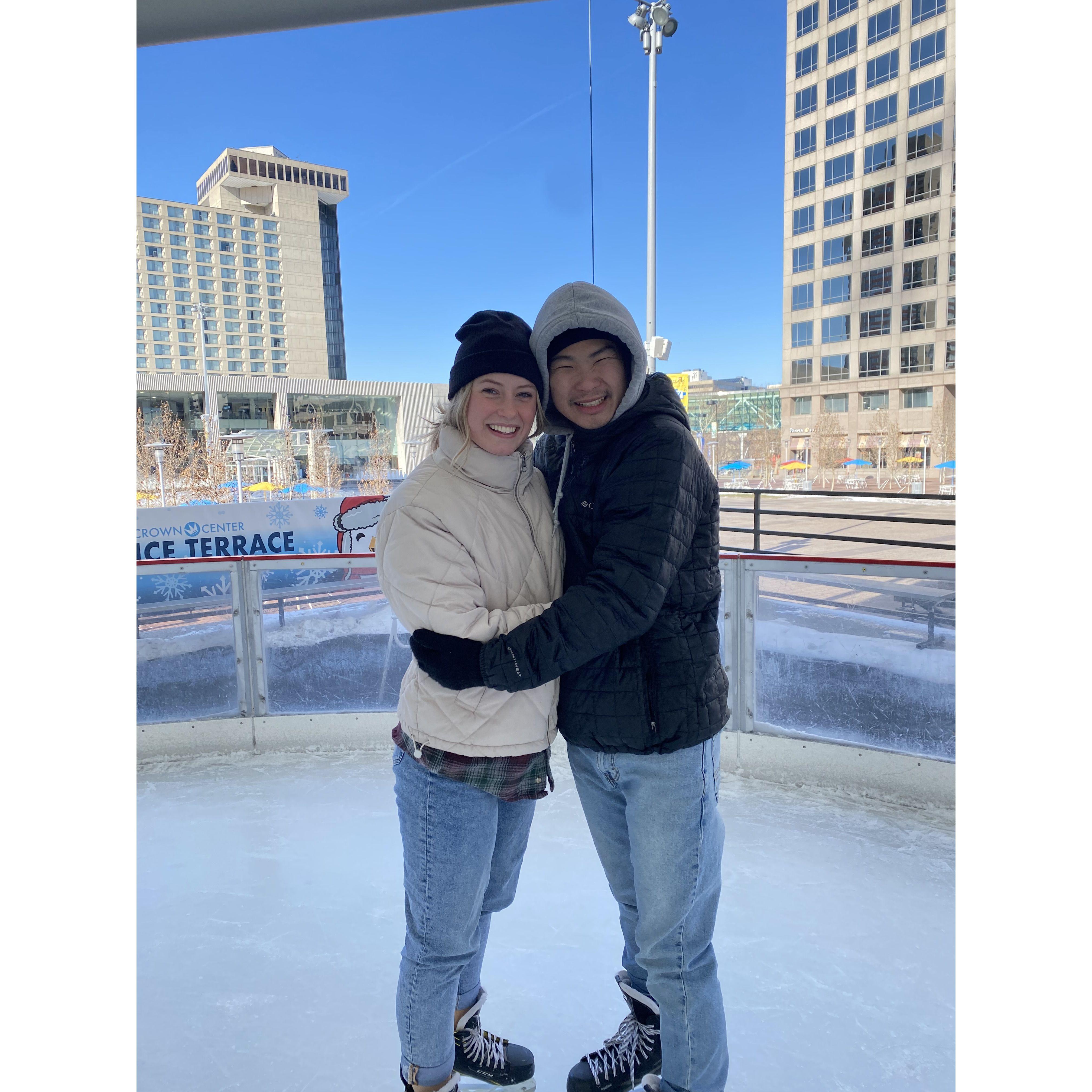 Ice Skating at Crown Center