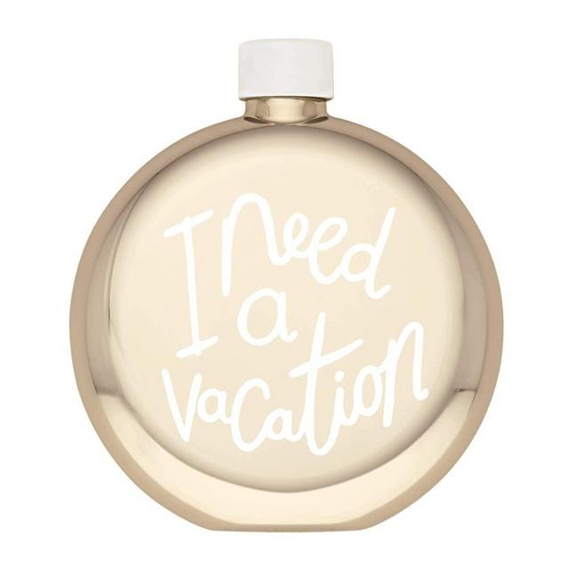 Kate Spade New York All That Glistens I Need a vacation flask