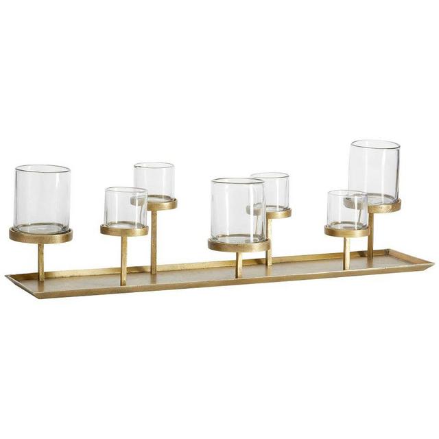 Draper Brass Pillar Candle Centerpiece, One Size