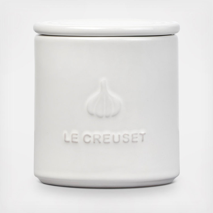 LE CREUSET ホワイト 保存容器 Le Creuset, Signature Garlic Keeper | Zola