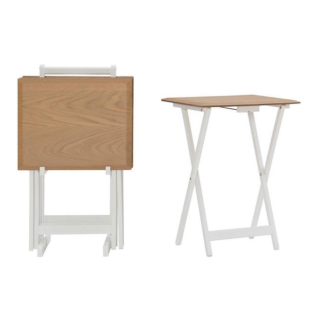 McKenna Tray Table Set in Natural (Set of 5)