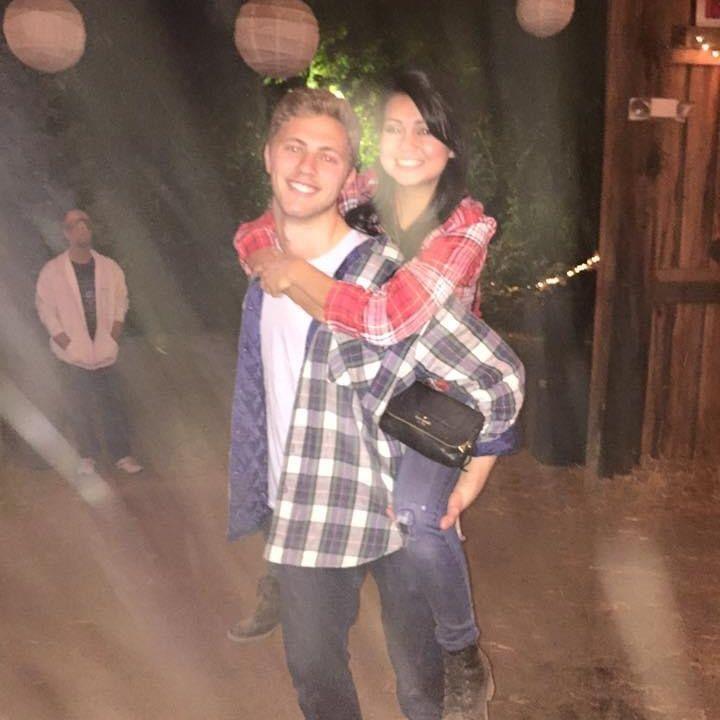 Our first picture together at Barn Dance 2015, University of Illinois