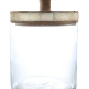 Thirstystone Small Glass Jar with Wood Lid