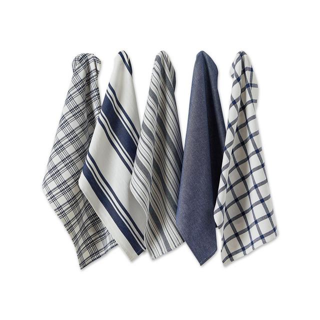 Design Import Woven Dishtowels, Set of 5