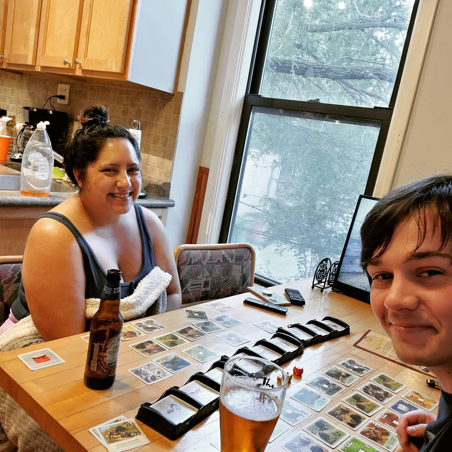Our other favorite type of date night, drinks and games!