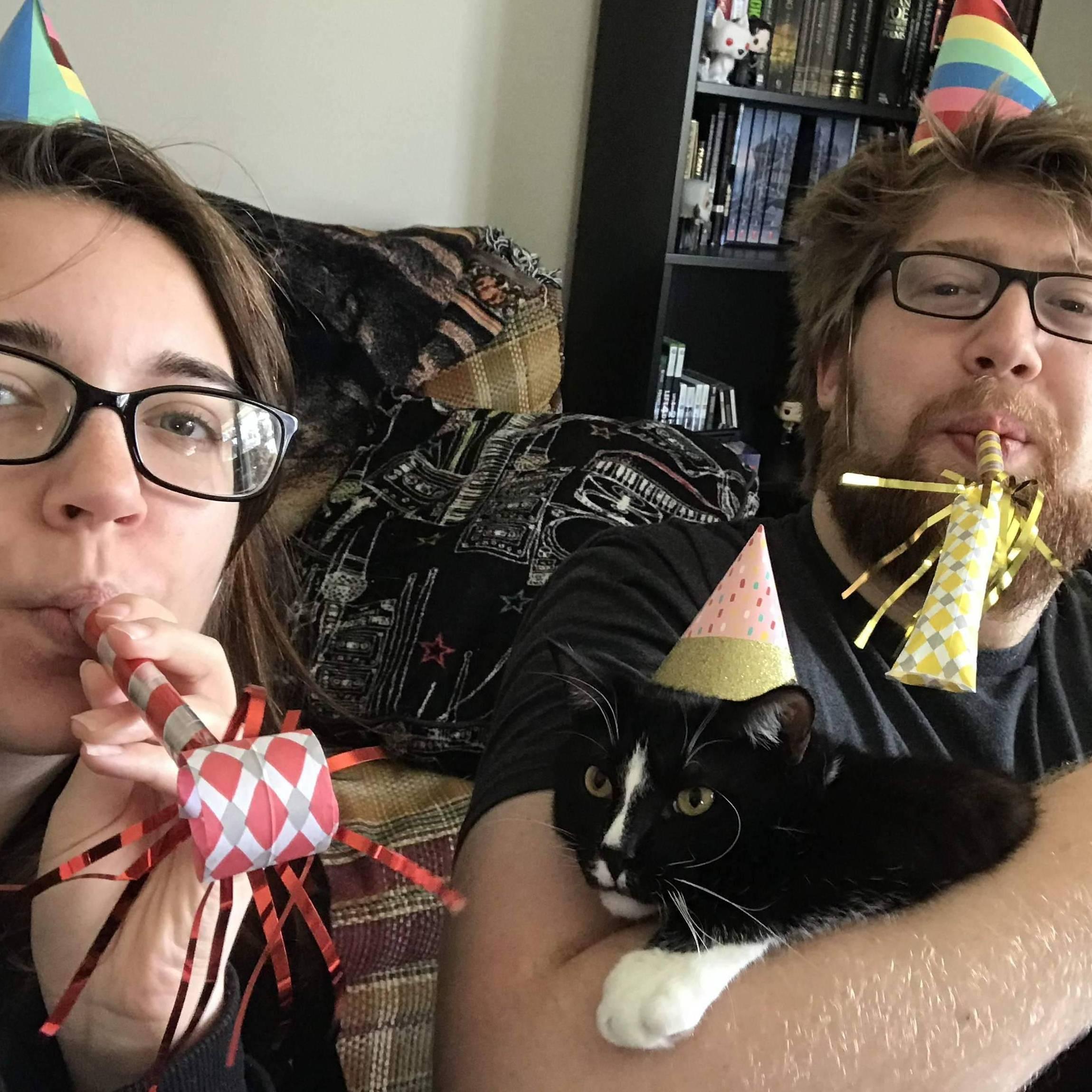 Our kitty's 1st birthday party