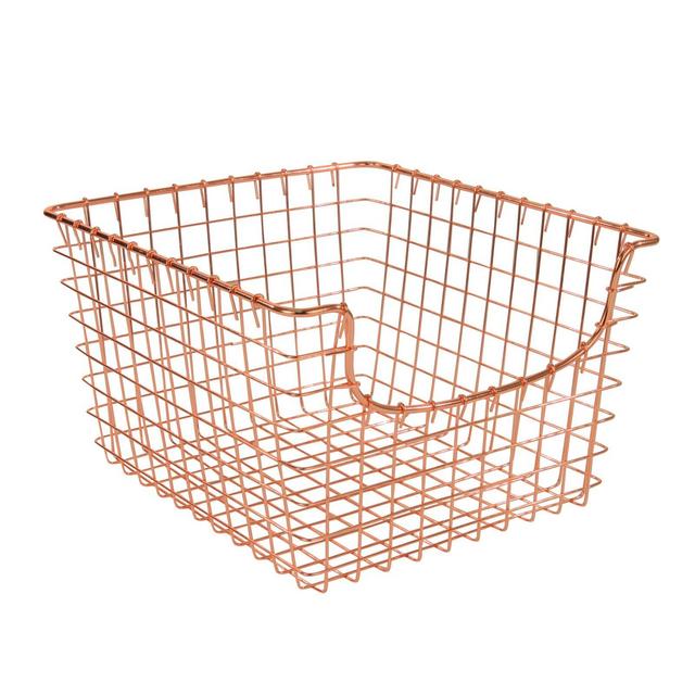 Spectrum™ Medium Metal Scoop Basket in Copper