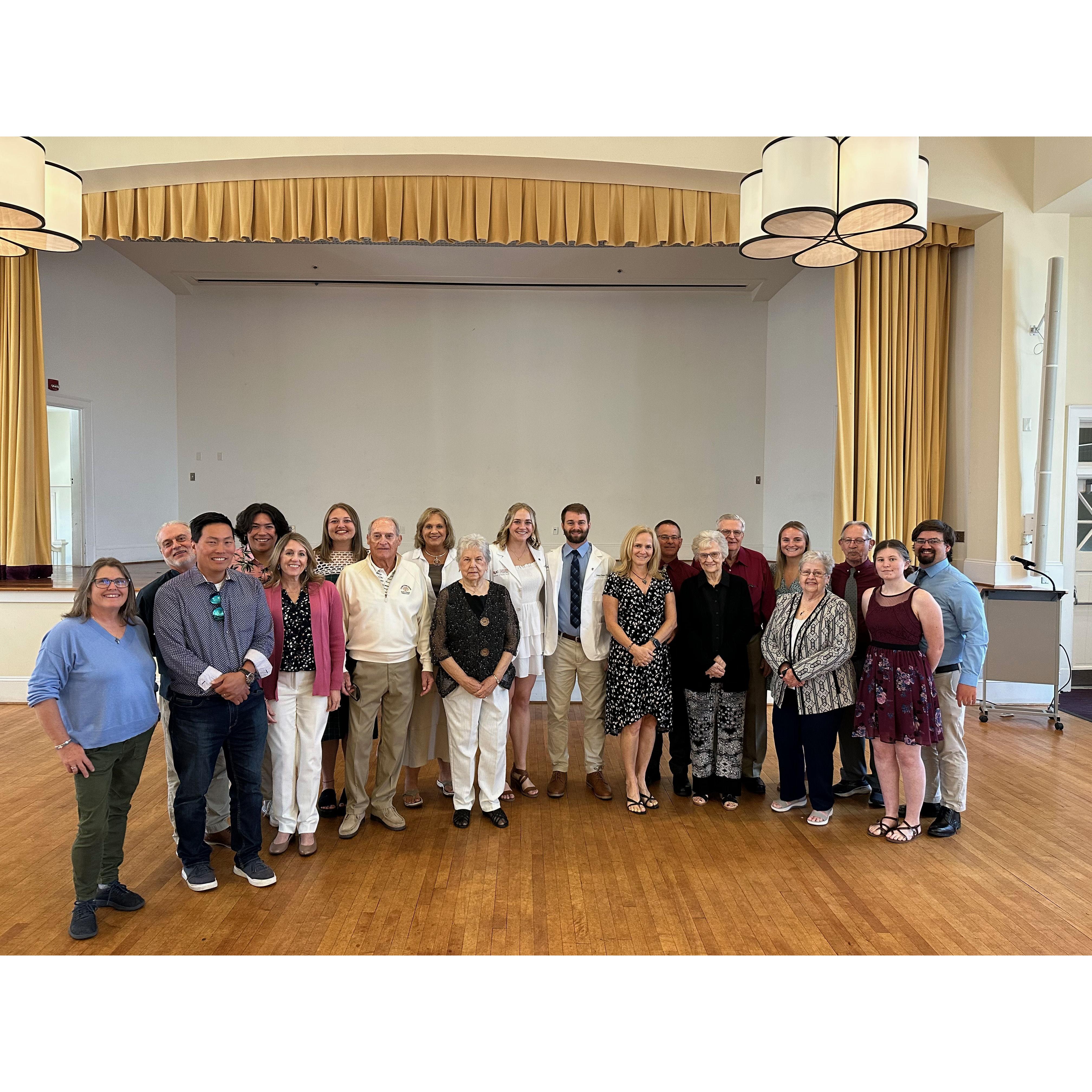 And they're Doctors of Physical Therapy! Emily and Hunter (finally) graduated with their DPT degrees in May 2023, alongside their families who came to celebrate them!
