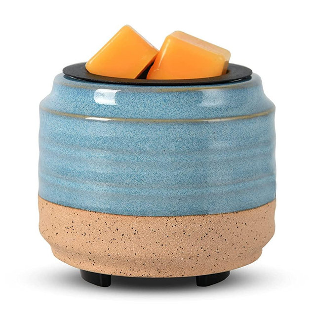 mocosa Ceramic Wax Melt Warmer,3 in1 Candle Wax Warmer Fragrance Warmer for Wax Cubes,Wax Melter for Home Office Bedroom Aromatherapy Gifts