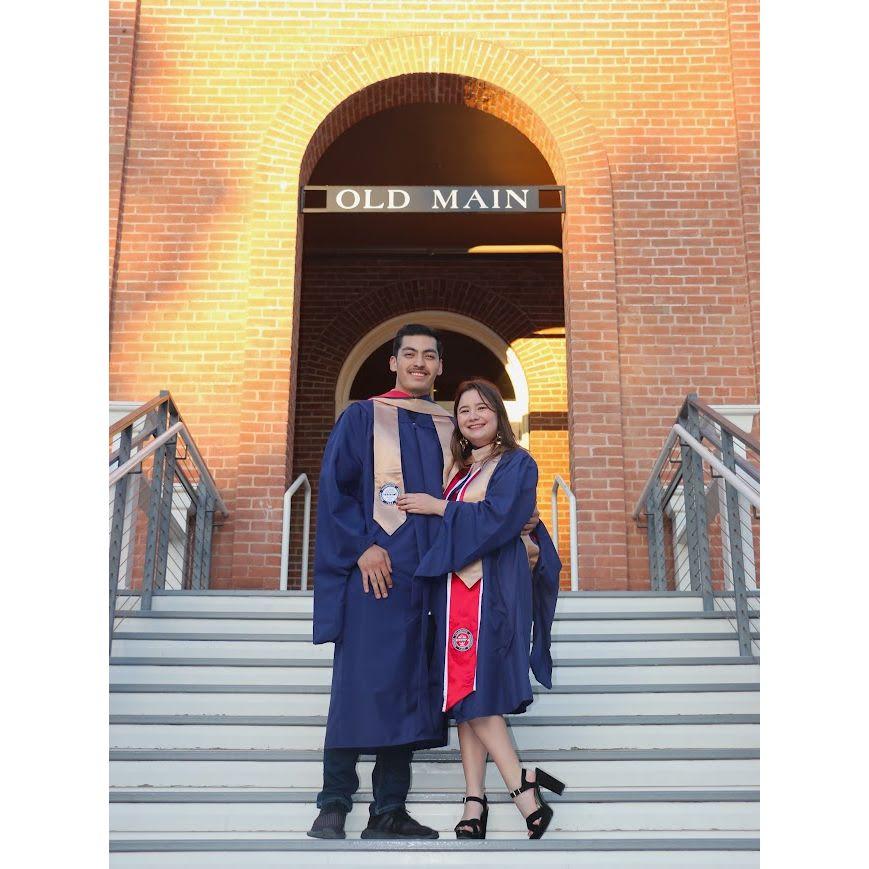 Got our masters degrees together!