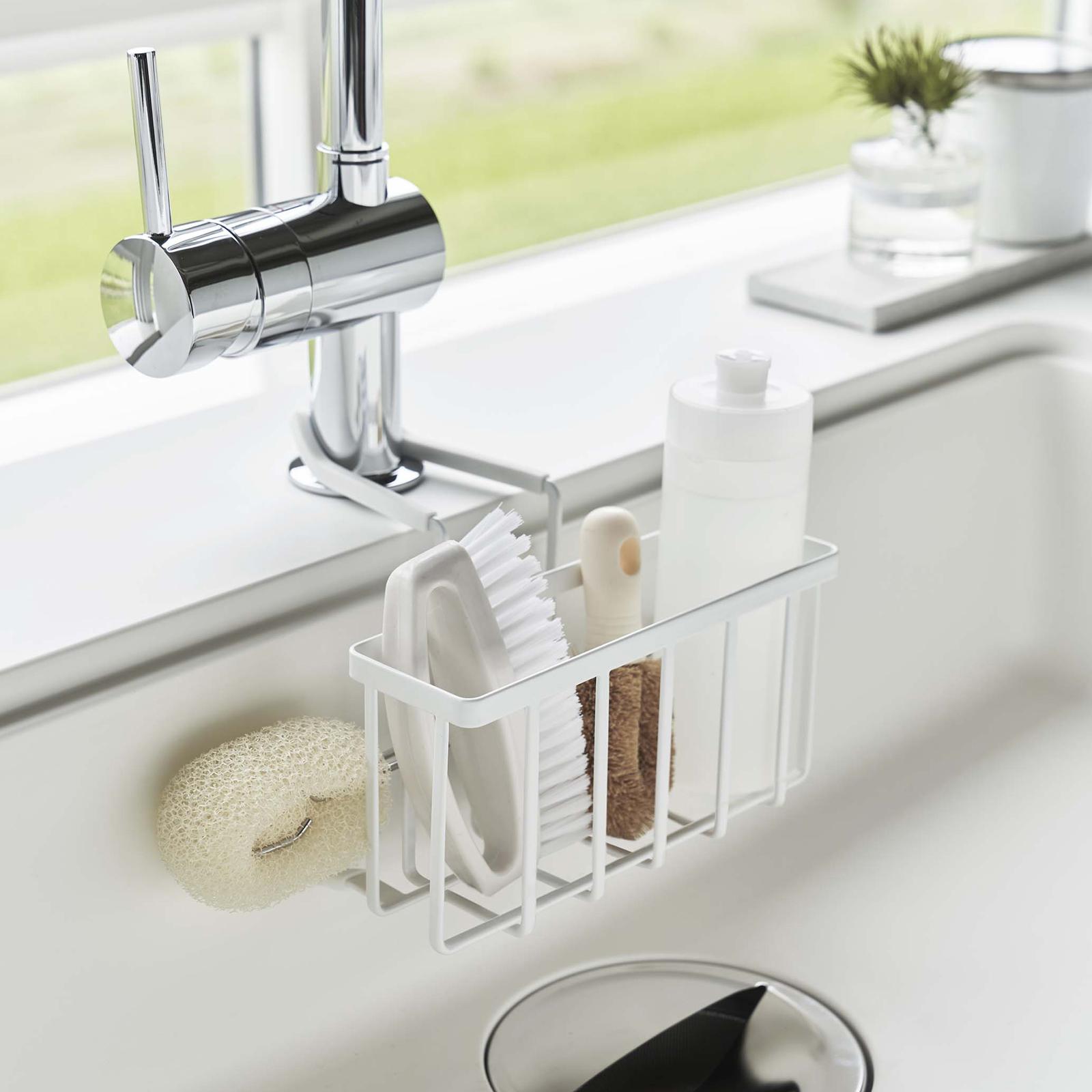 Tower Faucet-Hanging Sponge Caddy