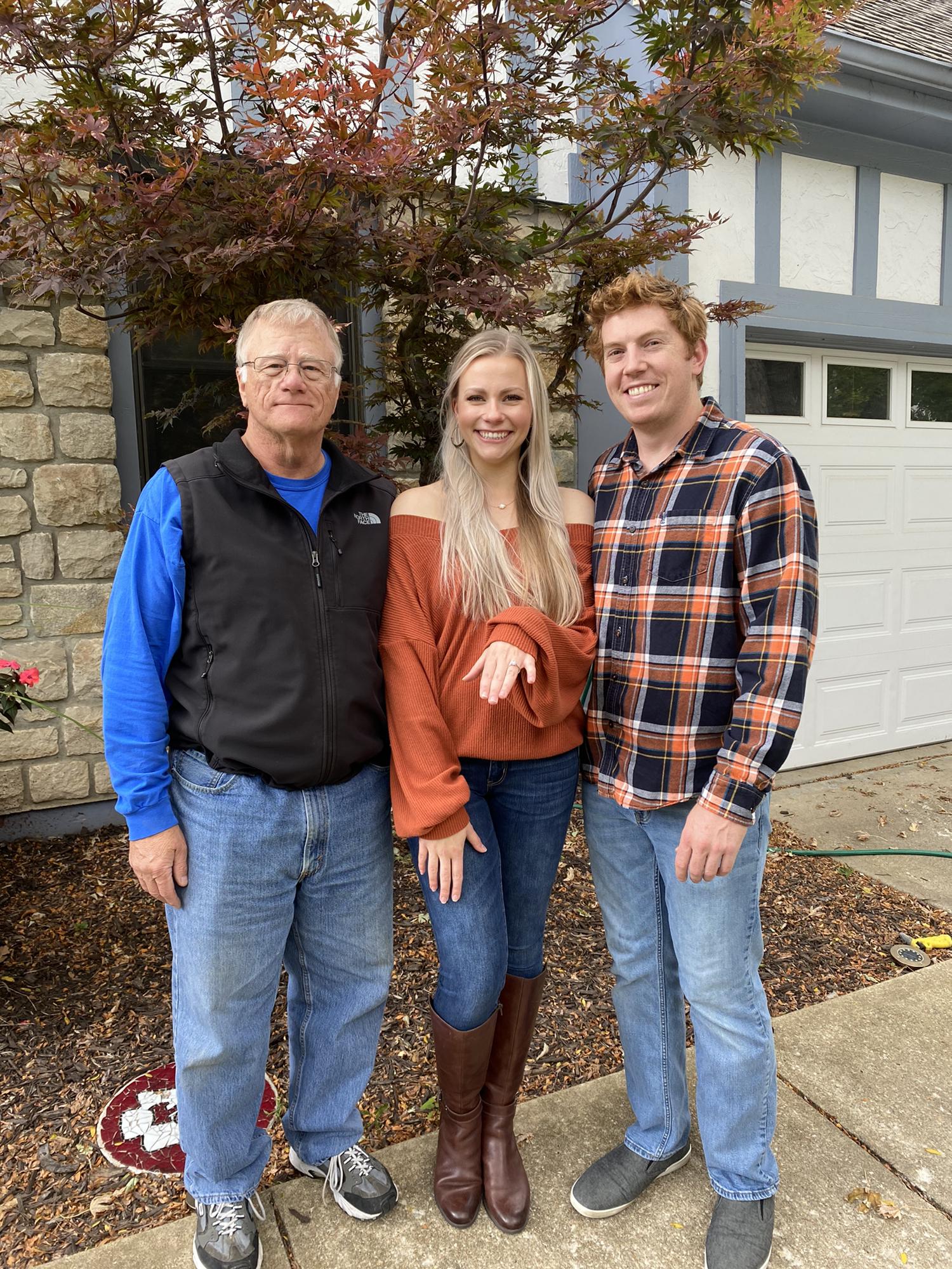 Emily’s parents were so happy to officially call Brian family!